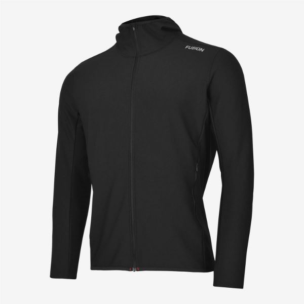 Fusion Återladdningsbar Hoodie Herr Black