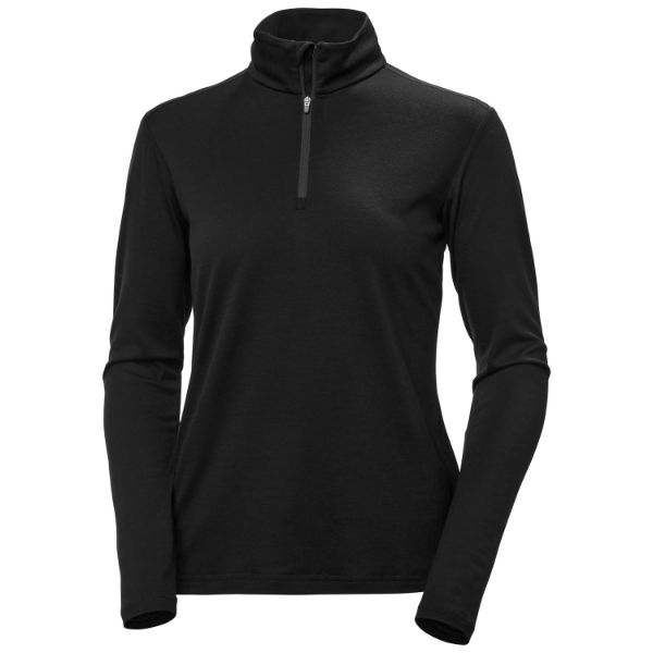Helly Hansen Merino 1/2 Zip Dam Black
